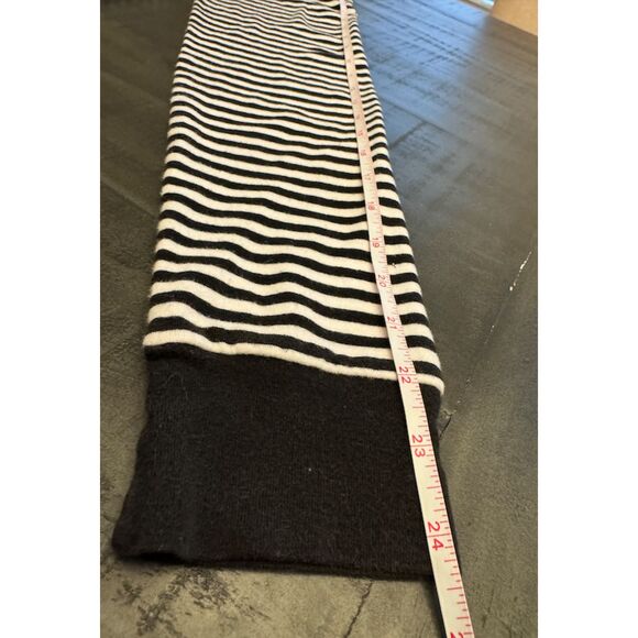 Copper Key Black and White Stripe Rhinestone Bling Long Sleeve Top - Sz XL - Picture 7 of 9